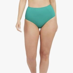 SPANX NWT SWIM BIKINI BOTTOMS MYSTIC GREEN SIZE XL BATHING SUIT TROPICAL VACAY